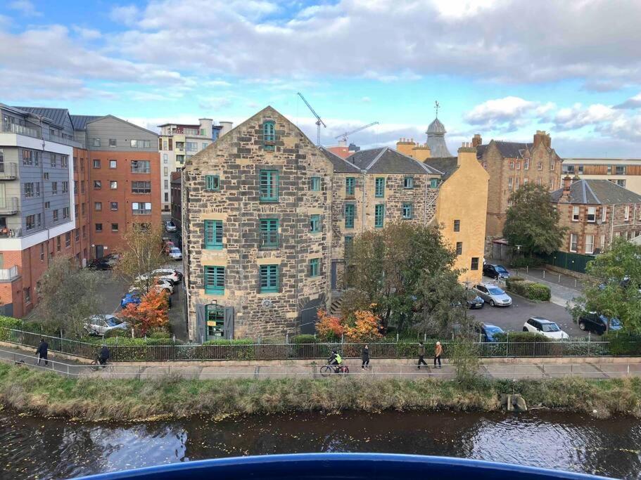 My Waterfront Apartment, Views Over Water Of Leith Edinburg Exteriör bild